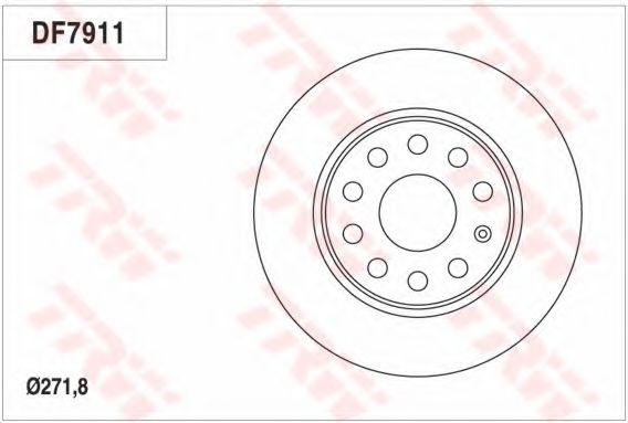 Disc frana SKODA OCTAVIA III Combi (5E5) (2012 - 2016) TRW DF7911 piesa NOUA