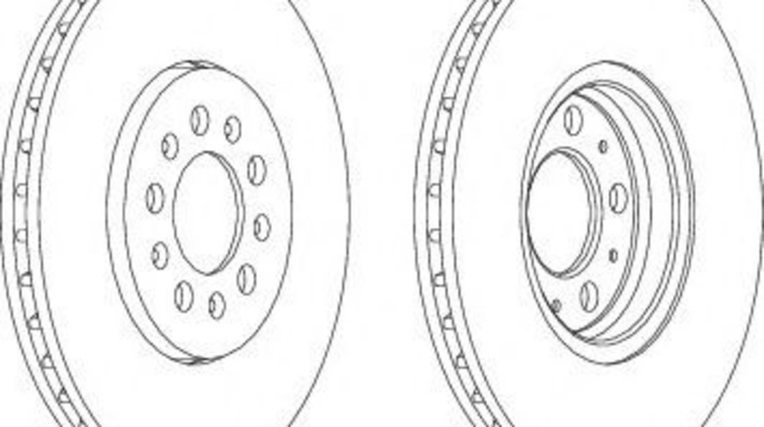 Disc frana SKODA RAPID (NH3) (2012 - 2016) FERODO DDF1221 piesa NOUA