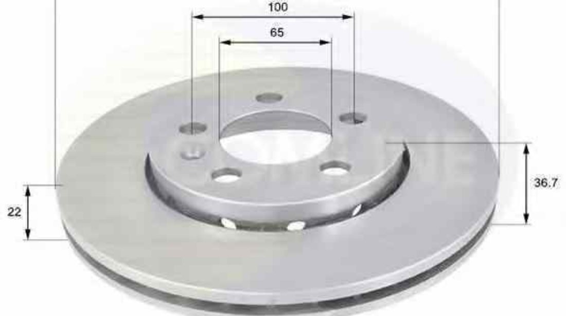 Disc frana SKODA RAPID Spaceback NH1 COMLINE ADC1407V