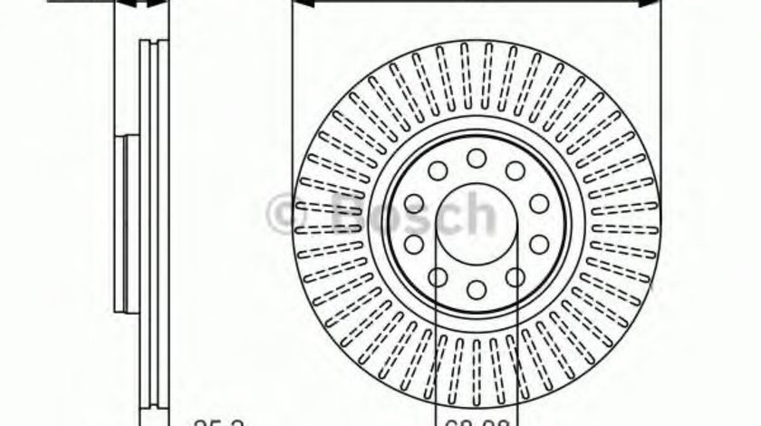 Disc frana SKODA SUPERB I (3U4) (2001 - 2008) BOSCH 0 986 479 A30 piesa NOUA