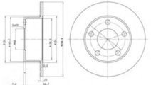 Disc frana SKODA SUPERB I (3U4) (2001 - 2008) DELP...