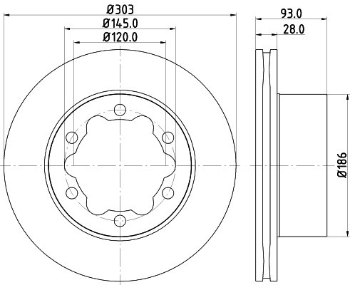 Disc frana SKODA SUPERB II Combi (3T5) (2009 - 2015) KRIEGER 0950004081 piesa NOUA