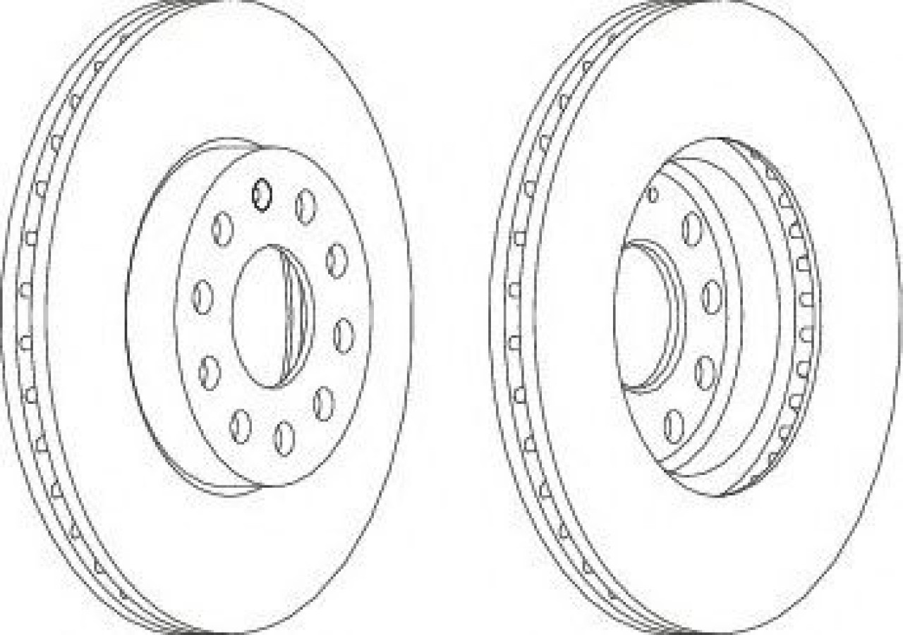 Disc frana SKODA SUPERB II Combi (3T5) (2009 - 2015) FERODO DDF1218 piesa NOUA