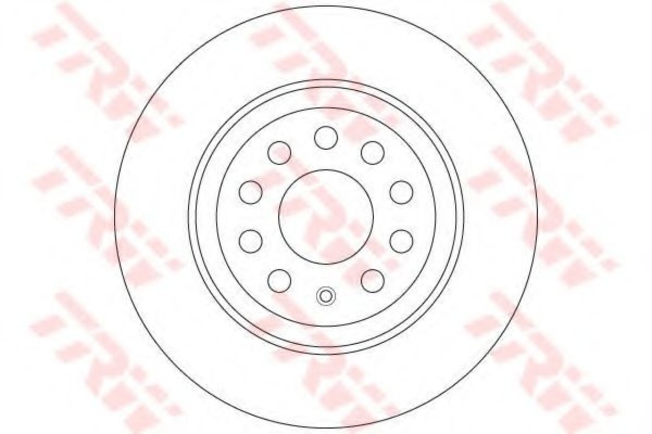 Disc frana SKODA SUPERB III (3V3) (2015 - 2016) TRW DF6504 piesa NOUA