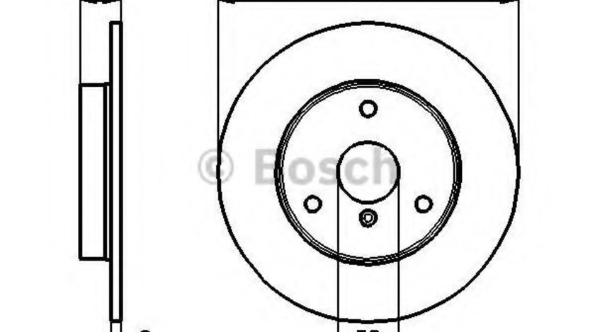 Disc frana SMART CITY-COUPE (450) (1998 - 2004) BOSCH 0 986 478 479 piesa NOUA