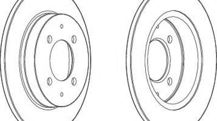 Disc frana SMART FORFOUR (454) (2004 - 2006) FERODO DDF1622C piesa NOUA