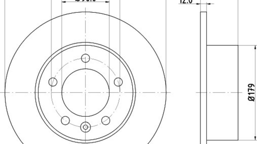 Disc frana SMART FORFOUR (454) (2004 - 2006) KRIEGER 0950004049 piesa NOUA