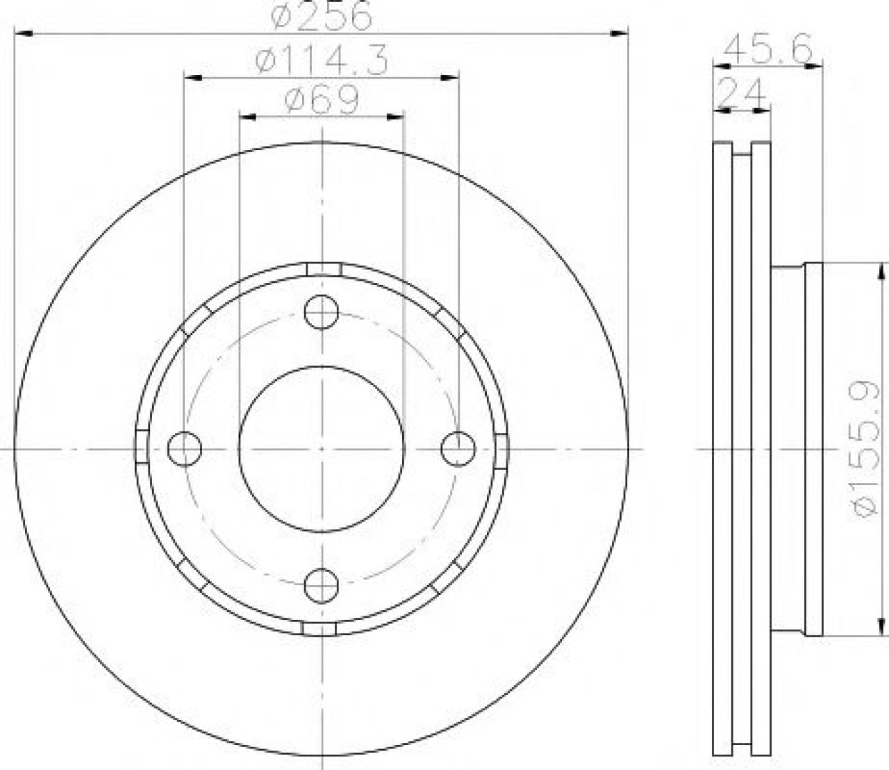 Disc frana SMART FORFOUR (454) (2004 - 2006) TEXTAR 92134803 piesa NOUA