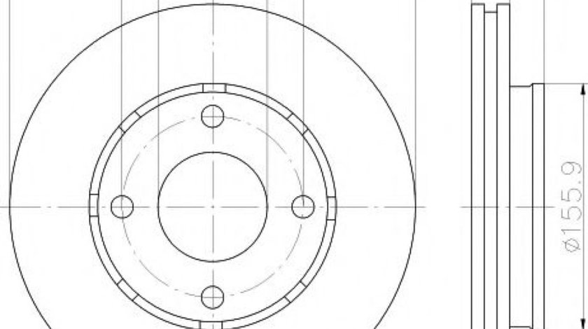 Disc frana SMART FORFOUR (454) (2004 - 2006) TEXTAR 92134803 piesa NOUA