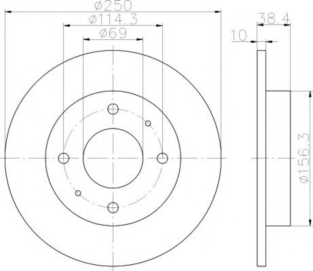 Disc frana SMART FORFOUR (454) (2004 - 2006) TEXTAR 92134903 piesa NOUA