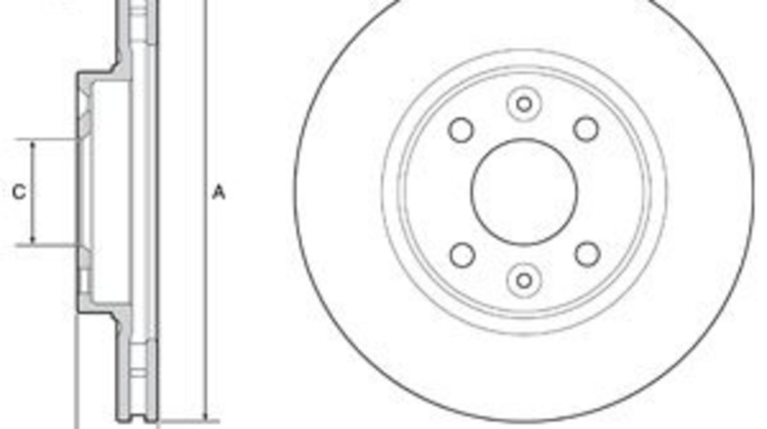 Disc frana SMART FORFOUR Hatchback (453) (2014 - 2016) KRIEGER 0950004355 piesa NOUA