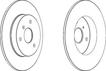 Disc frana SMART FORTWO Cabrio (451) (2007 - 2016) FERODO DDF1111 piesa NOUA