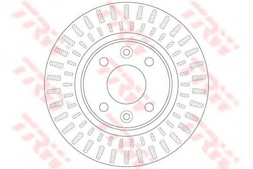 Disc frana SMART FORTWO Cabrio (453) (2015 - 2016) TRW DF6534 piesa NOUA