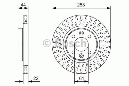 Disc frana SMART FORTWO Cabrio (453) (2015 - 2016) BOSCH 0 986 479 A86 piesa NOUA