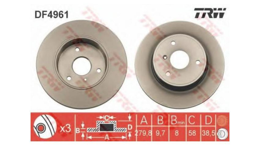 Disc frana Smart FORTWO cupe (450) 2004-2007 #3 0155210007