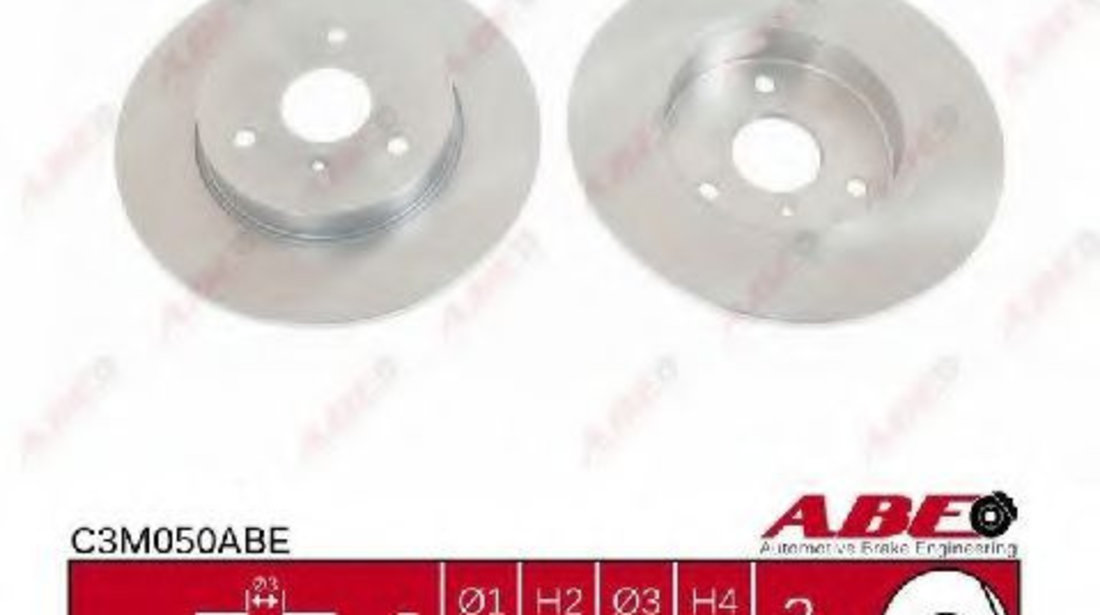 Disc frana SMART FORTWO Cupe (450) (2004 - 2007) ABE C3M050ABE piesa NOUA