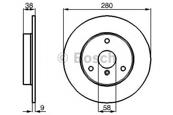 Disc frana SMART FORTWO Cupe (450) (2004 - 2007) BOSCH 0 986 478 479 piesa NOUA