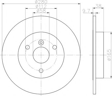 Disc frana SMART FORTWO Cupe (450) (2004 - 2007) TEXTAR 92155503 piesa NOUA