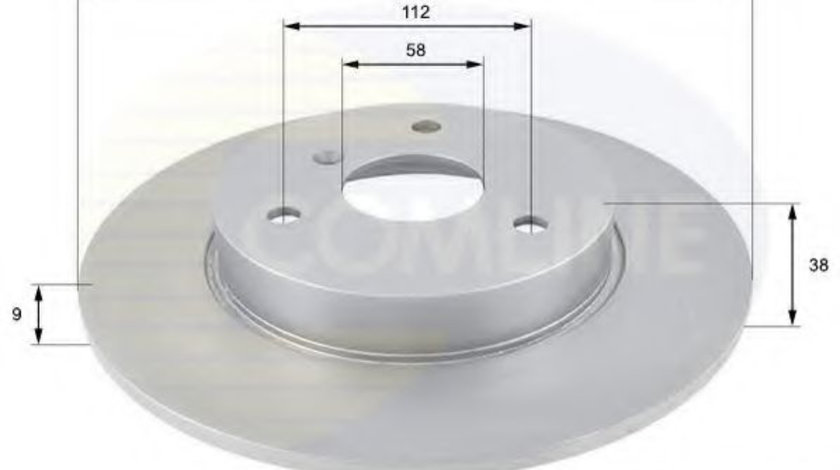 Disc frana SMART FORTWO Cupe (450) (2004 - 2007) COMLINE ADC1607 piesa NOUA