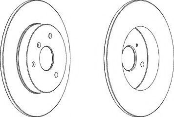 Disc frana SMART FORTWO Cupe (451) (2007 - 2016) FERODO DDF1111 piesa NOUA