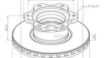 Disc frana spate (01666100A PETERS ENNEPETAL) MERC...