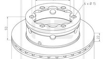 Disc frana spate (01666700A PETERS ENNEPETAL) MERC...