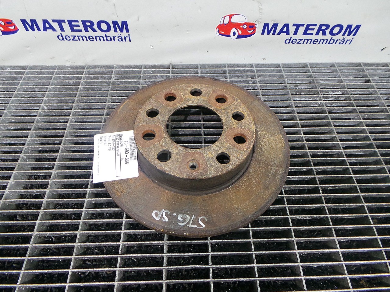 DISC FRANA SPATE AUDI A4 2.0 TDI - (2004 2007)