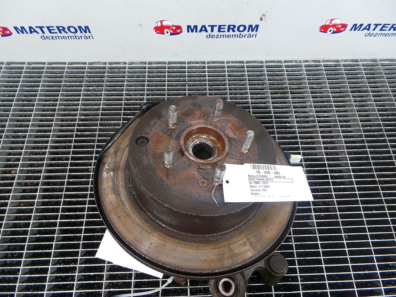 DISC FRANA SPATE HYUNDAI SANTA FE 2.2 CRDI - (2006 2012)