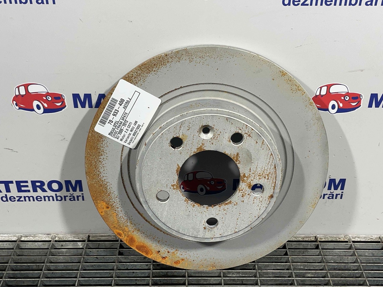 DISC FRANA SPATE OPEL ASTRA J 2.0 CDTI - (2009 2012)