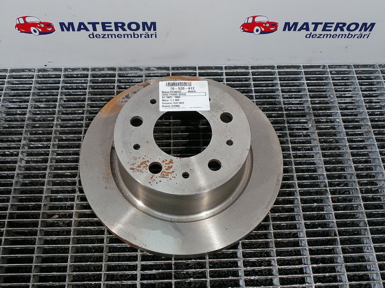 DISC FRANA SPATE PEUGEOT BOXER 2.2 HDI - (2002 2006)