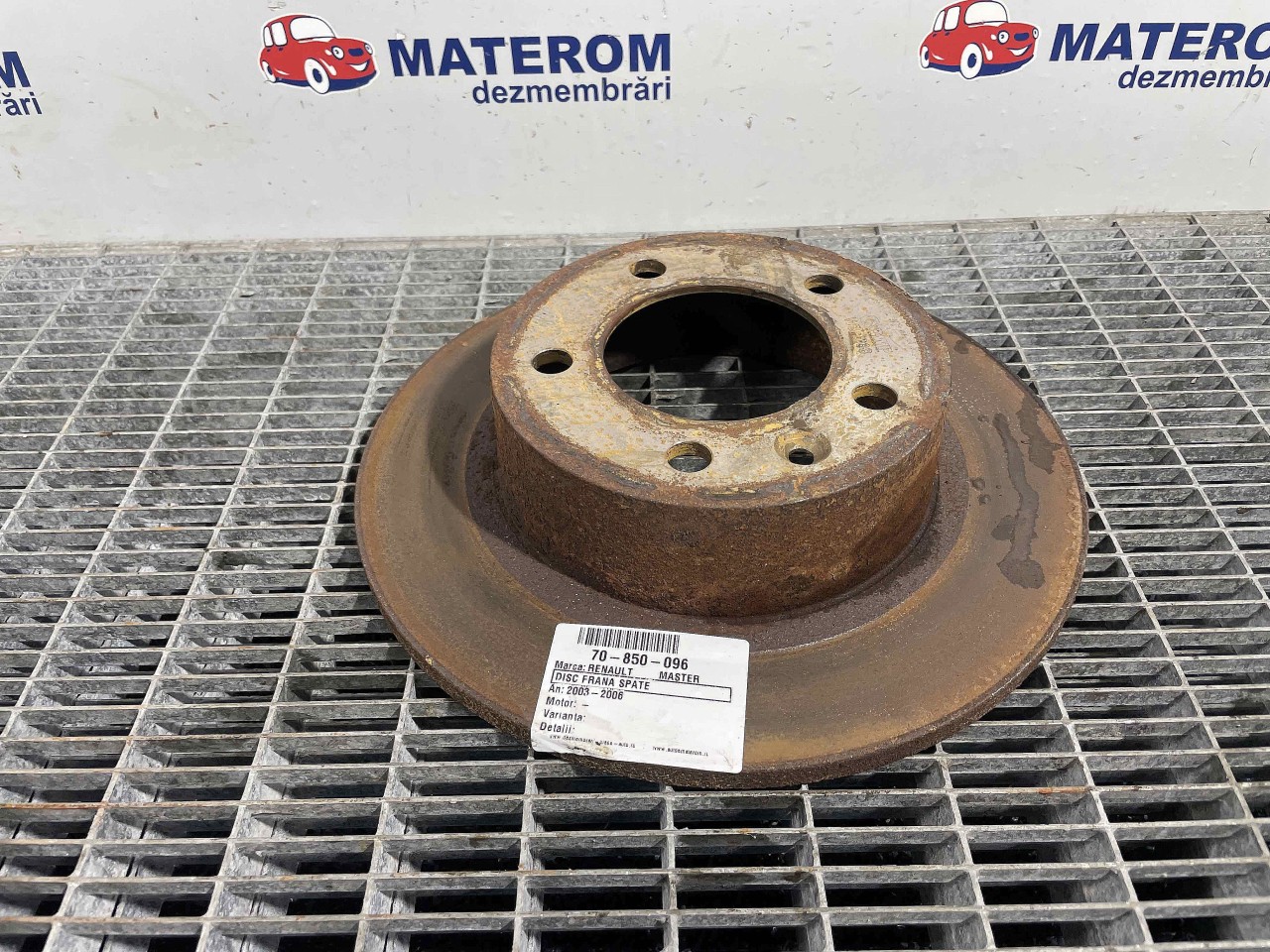 DISC FRANA SPATE RENAULT MASTER MASTER - - (2003 2007)