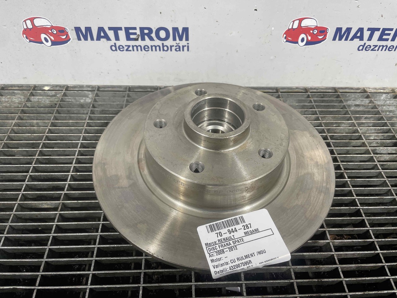 DISC FRANA SPATE RENAULT MEGANE MEGANE - - (2008 2012)