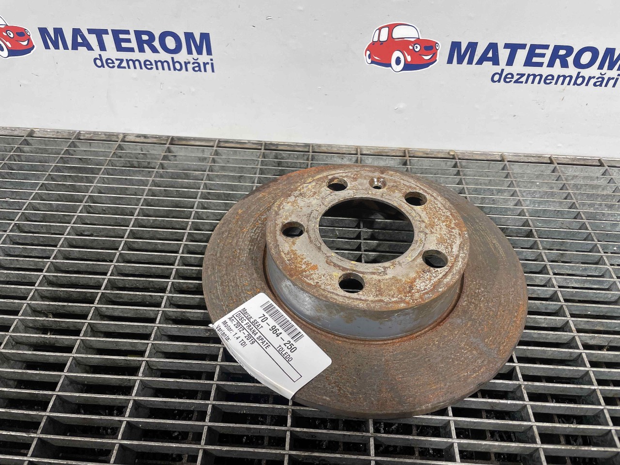 DISC FRANA SPATE SEAT TOLEDO TOLEDO 1.4 TDI - (2012 2019)