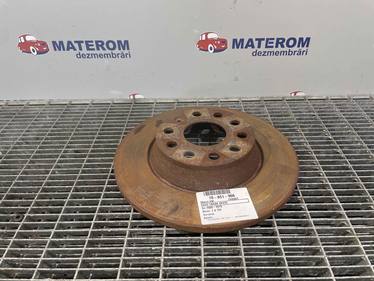 DISC FRANA SPATE VW PASSAT 2.0 TDI - (2005 2010)