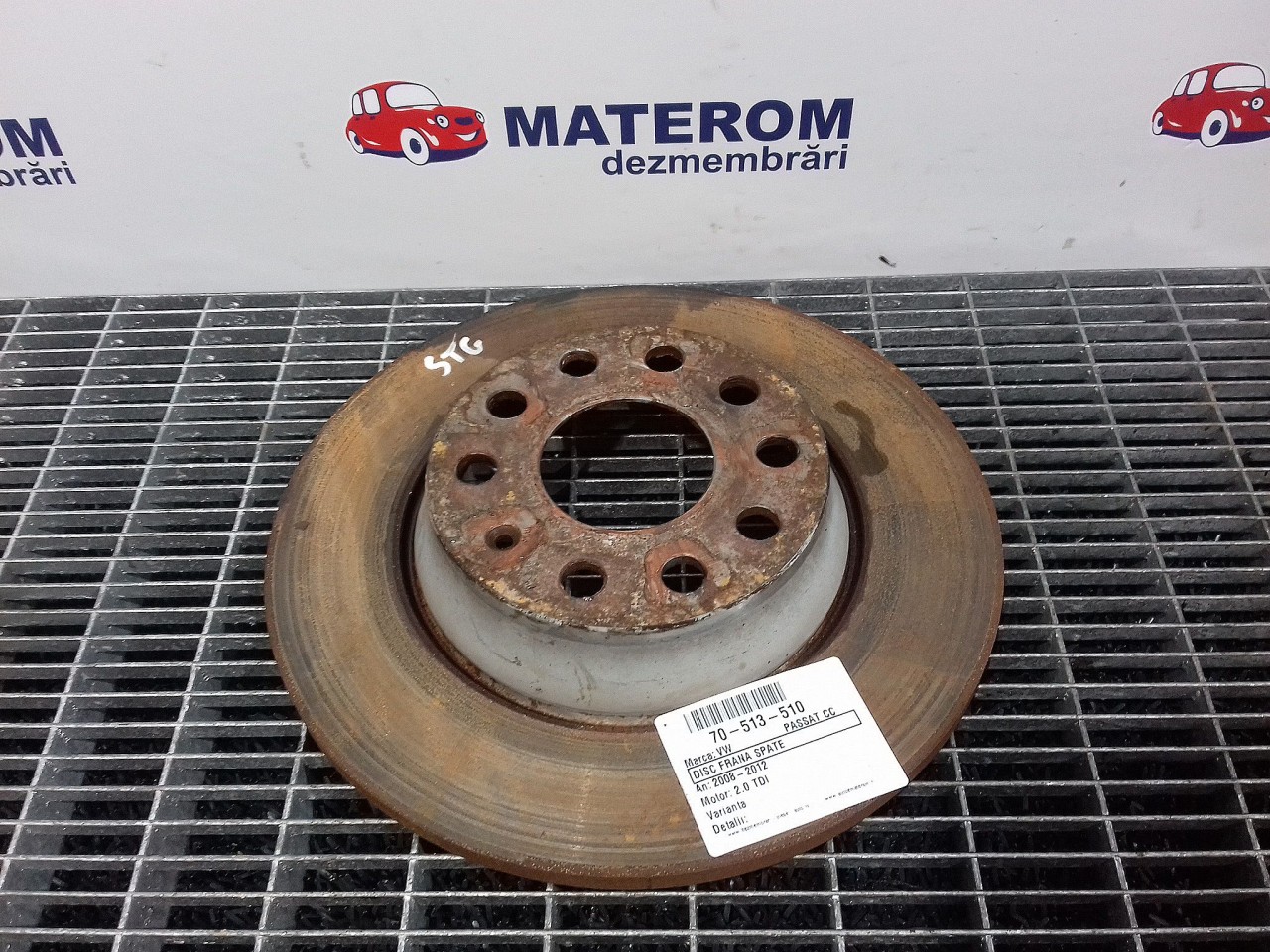DISC FRANA SPATE VW PASSAT CC PASSAT CC 2.0 TDI - (2008 2012)