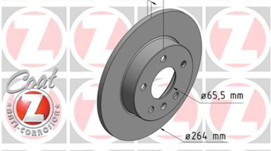 Disc Frana Spate Zimmermann Opel Corsa C 2000-2009 430.1485.20