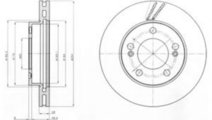 Disc frana SSANGYONG KYRON (2005 - 2016) DELPHI BG...