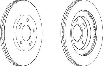 Disc frana SSANGYONG REXTON (GAB) (2002 - 2012) FERODO DDF1399 piesa NOUA
