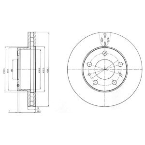 Disc frana SUBARU FORESTER (SF) (1997 - 2002) KRIEGER 0950004111 piesa NOUA