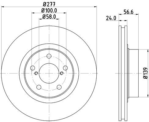 Disc frana SUBARU FORESTER (SF) (1997 - 2002) KRIEGER 0950004109 piesa NOUA