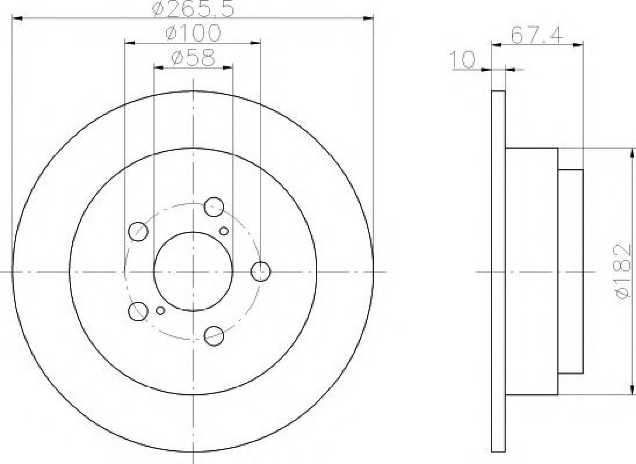 Disc frana SUBARU FORESTER (SF) (1997 - 2002) TEXTAR 92082000 piesa NOUA