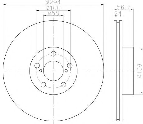 Disc frana SUBARU FORESTER (SG) (2002 - 2016) TEXTAR 92139500 piesa NOUA