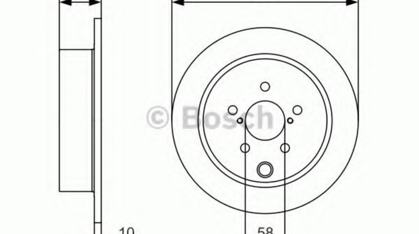 Disc frana SUBARU FORESTER (SJ) (2013 - 2016) BOSCH 0 986 479 634 piesa NOUA