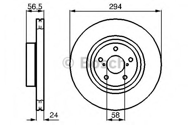 Disc frana SUBARU FORESTER (SJ) (2013 - 2016) BOSCH 0 986 478 977 piesa NOUA