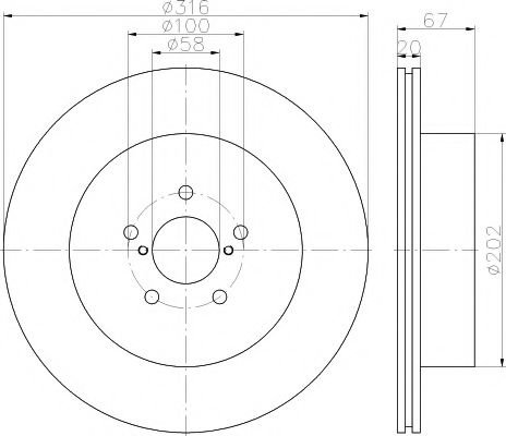 Disc frana SUBARU IMPREZA Limuzina (GD) (1999 - 2016) TEXTAR 92173703 piesa NOUA