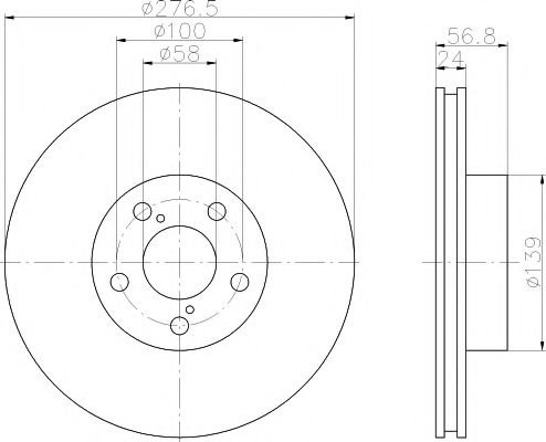 Disc frana SUBARU LEGACY III (BE, BH) (1998 - 2003) TEXTAR 92094603 piesa NOUA