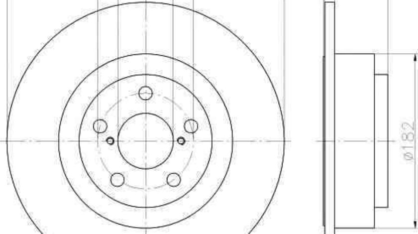 Disc frana SUBARU LEGACY III (BE, BH) TEXTAR 92158800