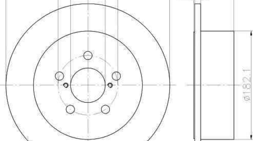 Disc frana SUBARU LEGACY IV (BL, BP) TEXTAR 92167800