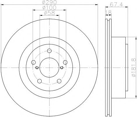 Disc frana SUBARU LEGACY IV Combi (BL, BP, B13) (2003 - 2016) TEXTAR 92173603 piesa NOUA
