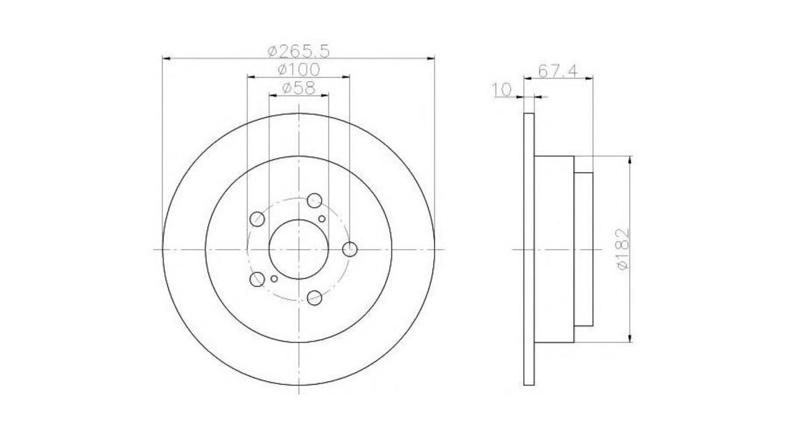 Disc frana Subaru LEGACY OUTBACK (BG) 1996-1999 #2 08689710